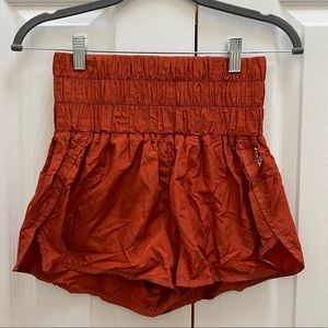 Free People The Way Home Shorts in Cinnamon Sugar color..